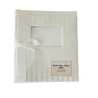 Wedding Photo Album White Satin With Window On Front Cover Unused