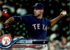 2018 Topps Update #US208 Brandon Mann Texas Rangers Rookie Card