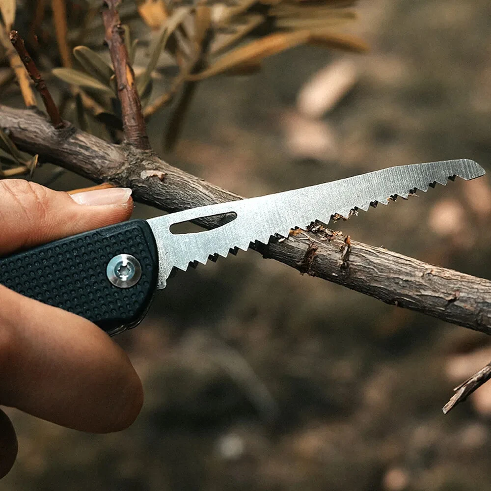 Stainless Steel Multi-Tool Folding Jack Knife for Hunting Camp Survival Tactical Saw