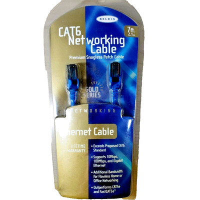 Belkin CAT6 Networking Cable NWT