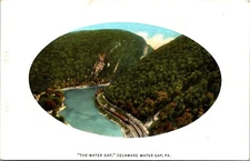 Water Gap Delaware Oval Picture Birds Eye Pennsylvania A13