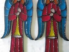Lot of 2 ANGEL w/ Halo Suncatcher Acrylic Plastic Stained Glass Flat Christmas — photo 9