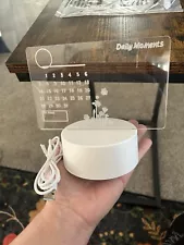 4-PC Luminous LED Acrylic Writing Board Calendar Daily Note Desk Lamp