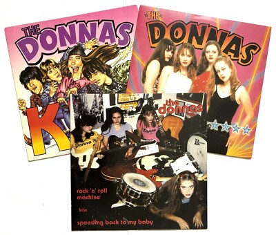 The Donnas - Get You Alone / Rock 'n' Roll Machine / Strutter 7'' vinyl singles