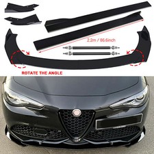 Front Bumper Lips Chin Spoiler Splitter Body Kitside Skirt For Alfa Romeo Front Bumper Lips Chin Spoiler Splitter Body Kitside Skirt For Alfa Romeo