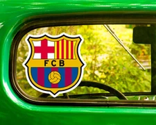2 FC BARCELONA SOCCER STICKER Decal Bogo For Car Bumper Free Shipping Window