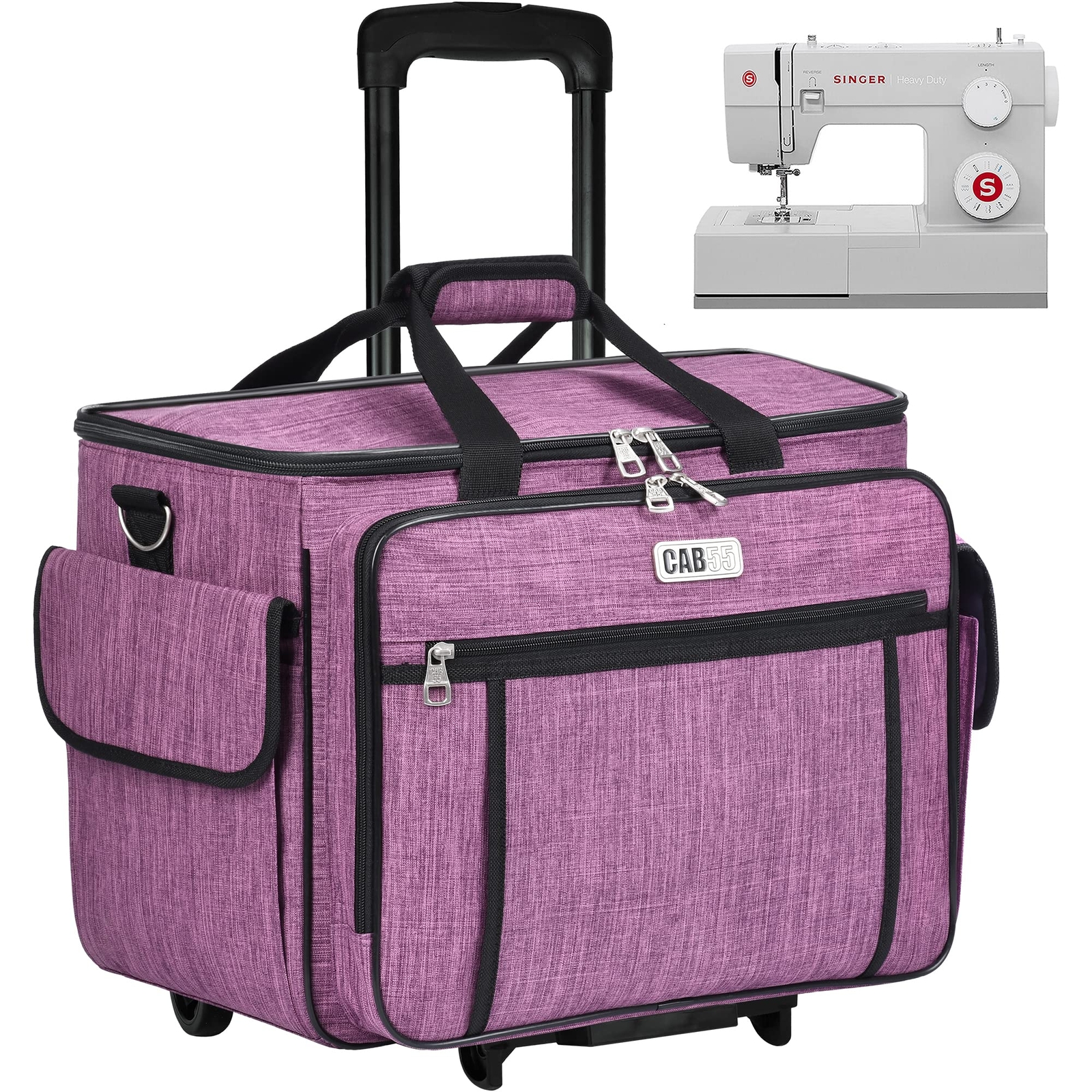 Rolling Sewing Machine Case, Detachable Rolling Sewing Machine Carrying Case ...