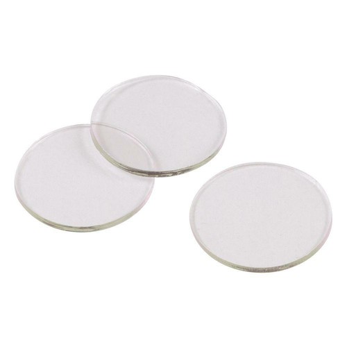 30 GLASS TABLE TOP 3/4" CLEAR DISKS SPACERS CUSHIONS DESK BUTTONS CLEAR - Picture 2 of 2