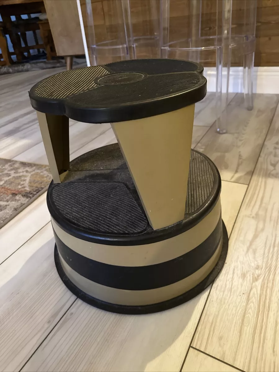 Brown Black KIK STEP Industrial Rolling Step Stool By Cramer Industries