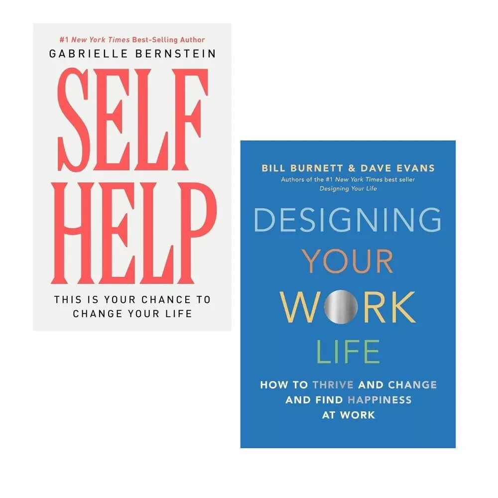 Self Help Gabrielle Bernstein, Designing Your Work Life Bill Burnett 2 Books Set