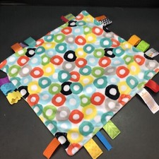 Bright Starts Taggies Multicolor Circles Infant Lovey Security Blanket