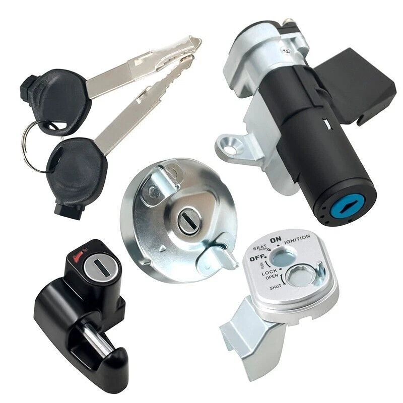 Juego de bloqueo de tapa de tanque de combustible interruptor de encendido para Honda Ruckus 50 NPS50 2003-2024 Foto 4 de 4