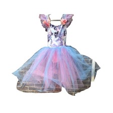Curtain Call Dance Costume Ballet Tutu Size AME Adult Medium Pink Blue Roses