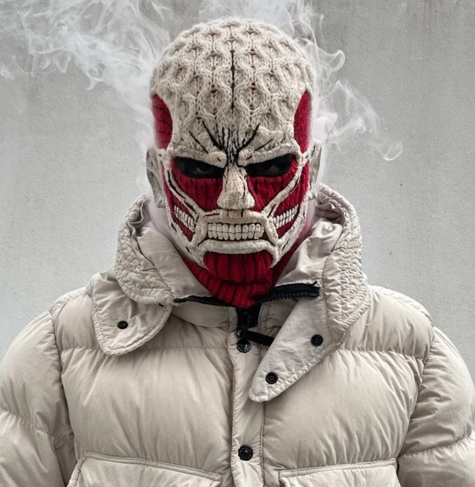 Jaffa Saba Attack On Titan Knitted Headwear Ski Mask 100% Authentic Balaclava