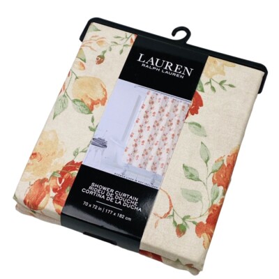 Ralph Lauren Colors of Fall II Autumn Flowers Floral Cotton Shower
