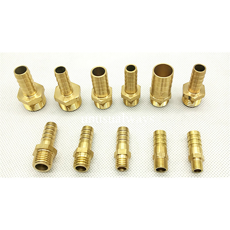 Brass Hose Barb Fittings Metric Male Thread M10 M12 M14 M16 M18 M20