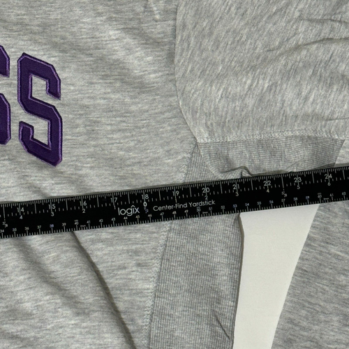 NFL Minnesota Vikings Embroidered Gray Hoodie Size Medium Retails $85 NWOT - Picture 5 of 6