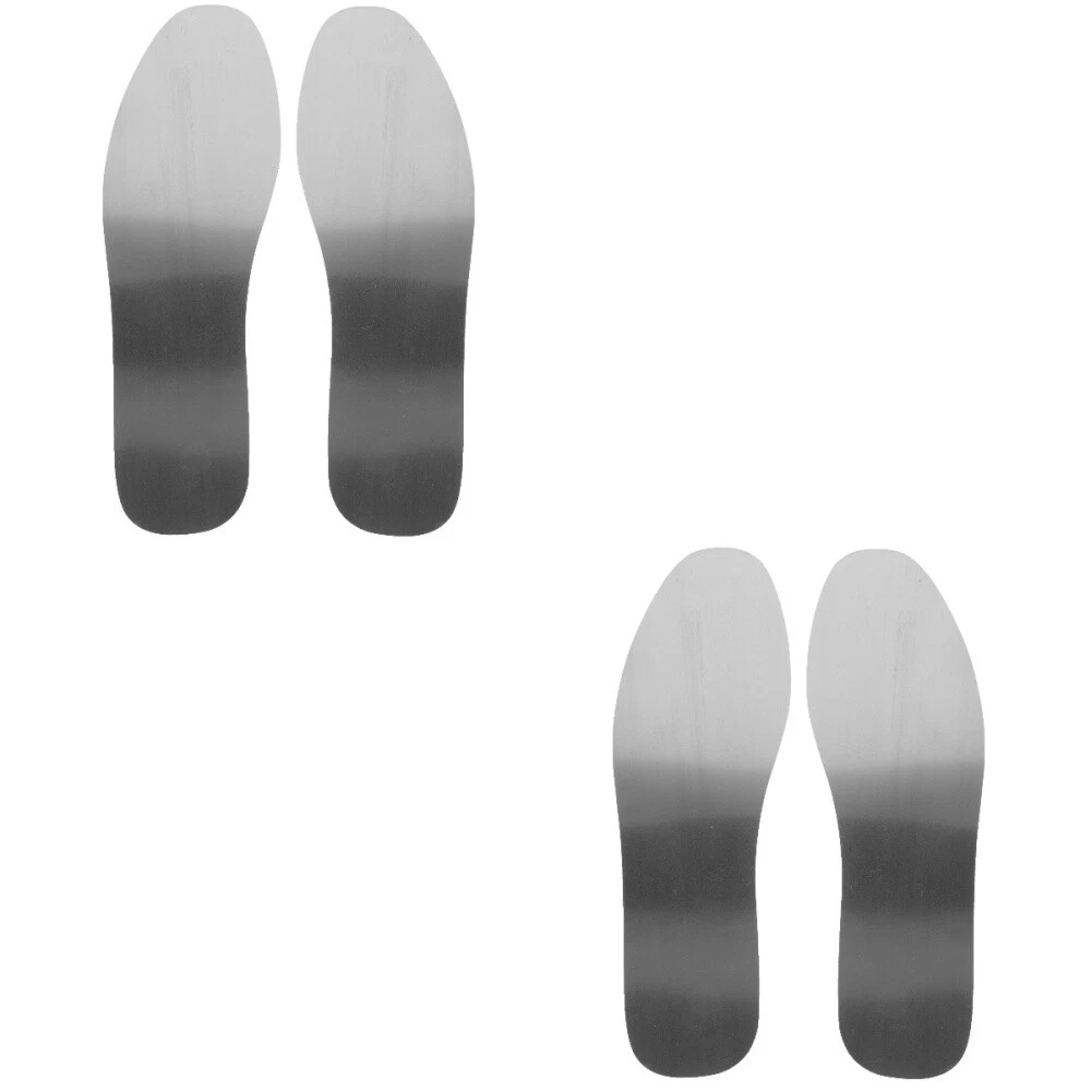 2 Pairs Metal Shoe Insoles Stainless Steel Shoe Insoles Anti nail Insoles Shoe