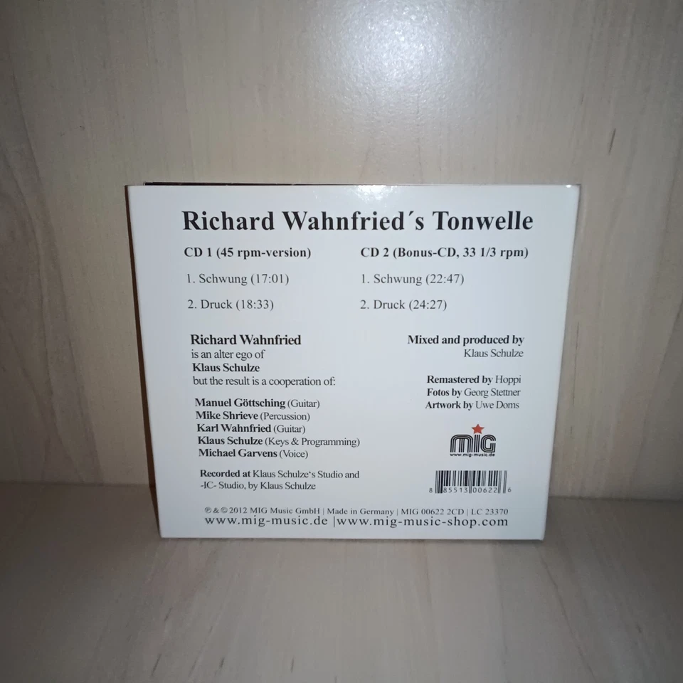 Klaus Schulze Richard Wahnfried's Tonwelle - 2 CD set - Photo 4/4