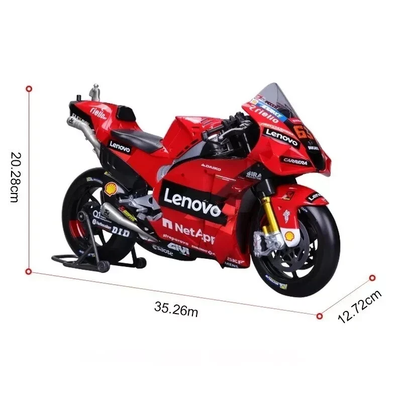1:6 Maisto  Francesco Bagnaia Ducati Lenovo Desmosedici GP22 Moto GP 2022 - Image 2 of 4