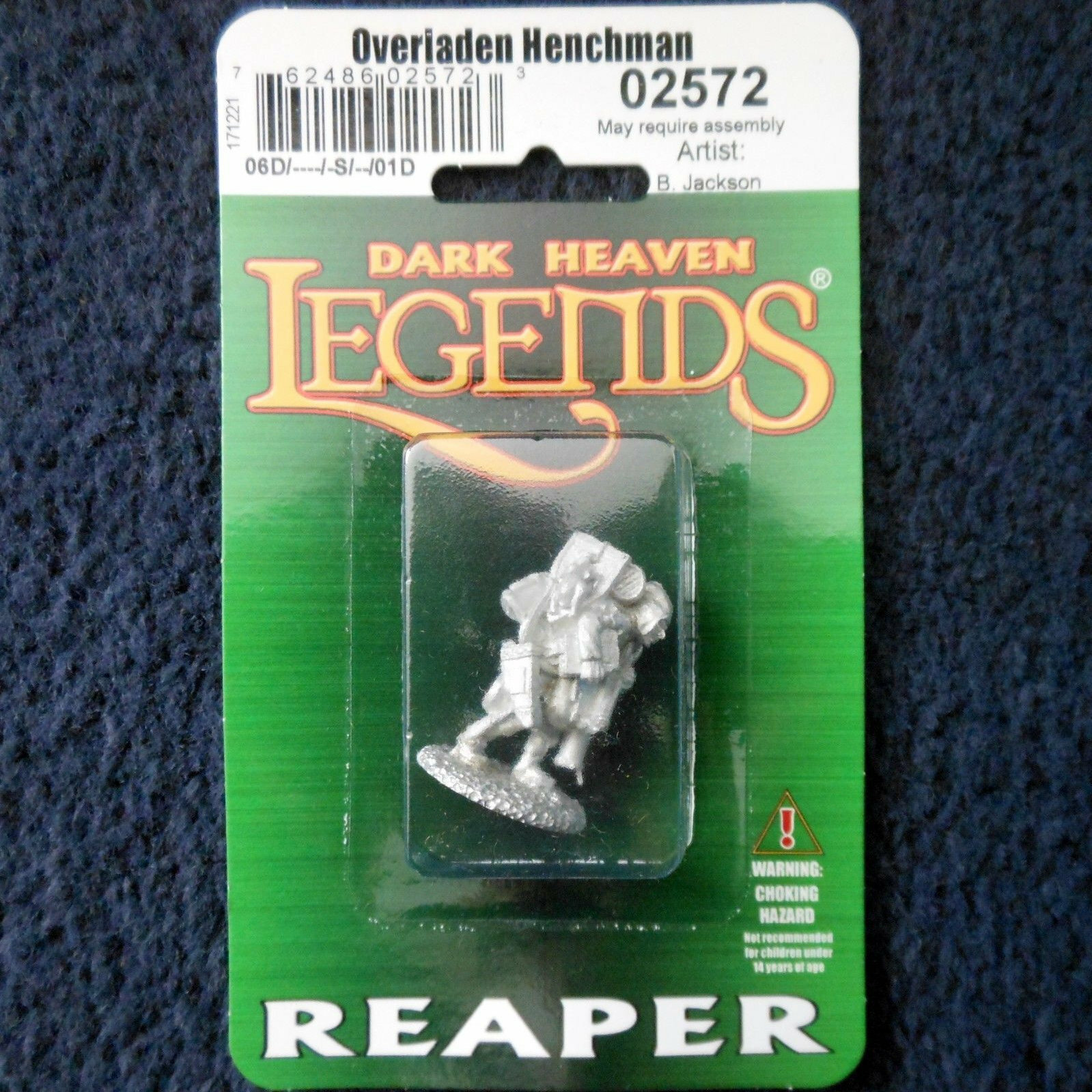 Pechetruite Townsfolk Oswald The OVERLADEN | Miniatura Reaper Bones 77141 Non Dipinta | Per Giochi Di Ruolo
