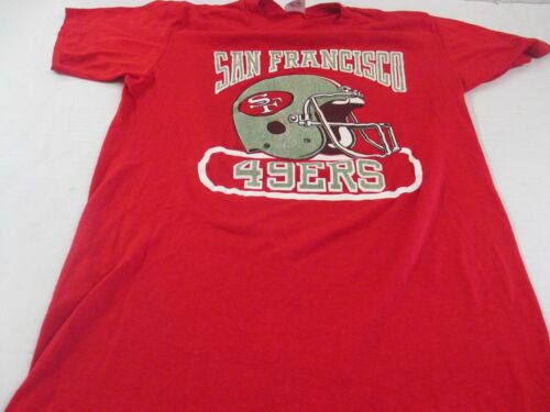 T-shirt de football vintage nfl années 80 San Francisco 49ers étiqueté logo 7 M - Photo 1/8