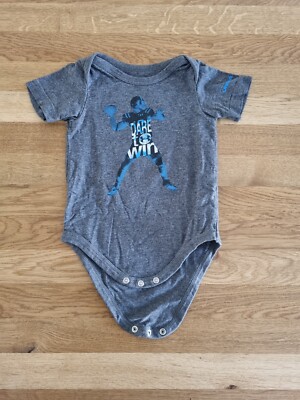 Under Armour heatgear Baby Body kurz Gr. 68 74 6 - 9 Mon grau American Football