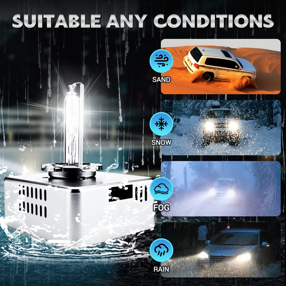 2X D5S farol de xenônio lâmpada HID para Chevrolet Silverado 1500 GMC Sierra Audi - Imagem 4 de 4