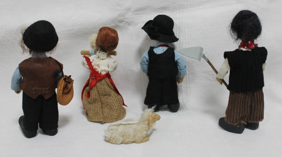 Krippenfiguren aus Stoff und Sackleinen - Bild 2 von 4