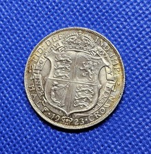1923 Halfcrown George V British Silver Coin