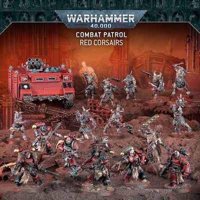 COMMISSION Warhammer 40K Red Corsairs combat patrol chaos space marine presale 