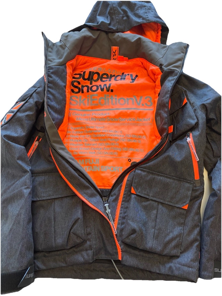 Superdry Snow Ski Edition V.3 Ultimate Snow Service Jacket Gray