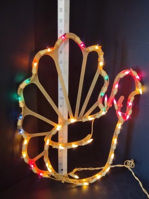 Thanksgiving Fall 18'' Turkey Light Up Lighted Window Decor Repaired (lot 3308)