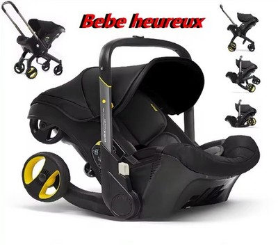 DOON 4-in-1-Kinderwagen, Babyschale, Bambus-Neugeboreneneinlage & Kopfstütze