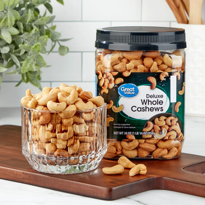 #ad #ad Great Value Deluxe Cashews 30 oz $12.48