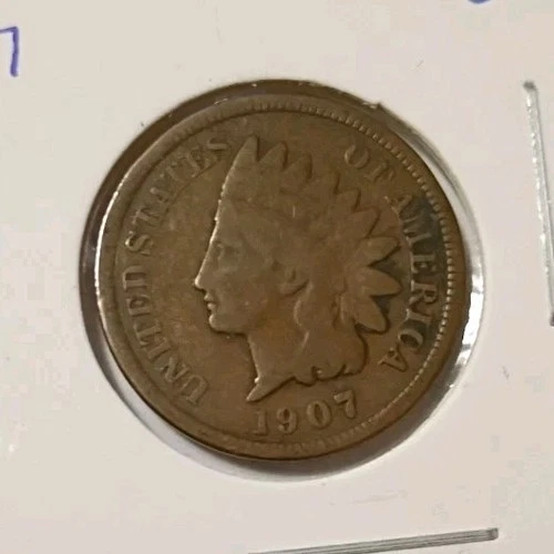 1907 Indian Head Small Cent Circulated US Coin