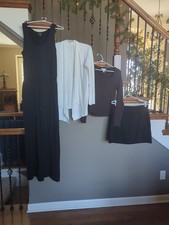 Athleta Lot of 4 Women’s M Skirt Romper Jumper Cardigan Top Athleisure Yoga Gym