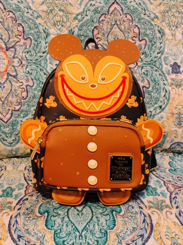 NWT Loungefly Scary Teddy Gingerbread Disney Nightmare Before Christmas Backpack