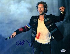 Chris Martin Coldplay Signed Autograph 11x14 Photo - Viva la Vida w/ Beckett COA