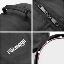 14"X5.5"/14"X6.5" Snare Drum Case Thick Foam Padded Drums Bag W/Heavy-Duty 610D