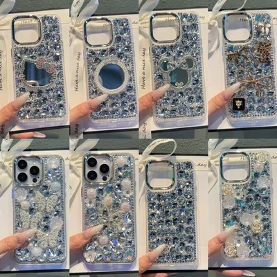 Handyhülle Damen Mädchen Diamant Kristall für iPhone 17 Pro Max 16 15 Pro 14 Cover