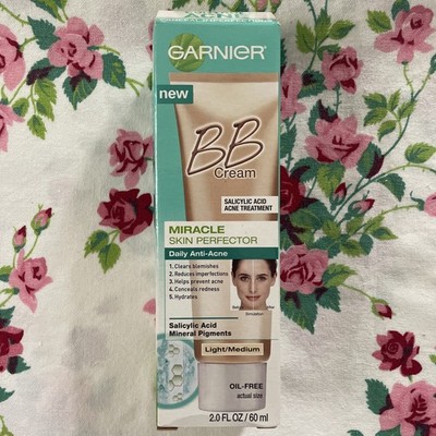 Garnier BB Cream Miracle Skin Perfector Anti-Acne LIGHT/MEDIUM DATED NOS READ