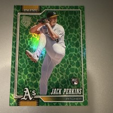 Topps Series 1 2026 Jack Perkins Rookie Green Foil #206 Athletics MLB