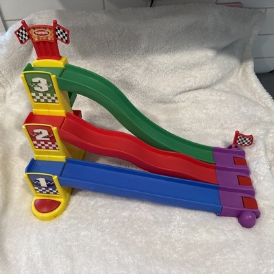 Vintage  Playskool  Triple Track Tower Raceway race track ramp   Sounds Works