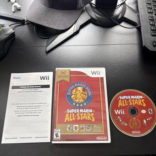 Super Mario All-Stars (Nintendo Wii, 2012) Cib Complete