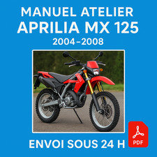Manuel Atelier Aprilia MX 125 2004-2008 Revue Technique Moto Français RMT CD PDF
