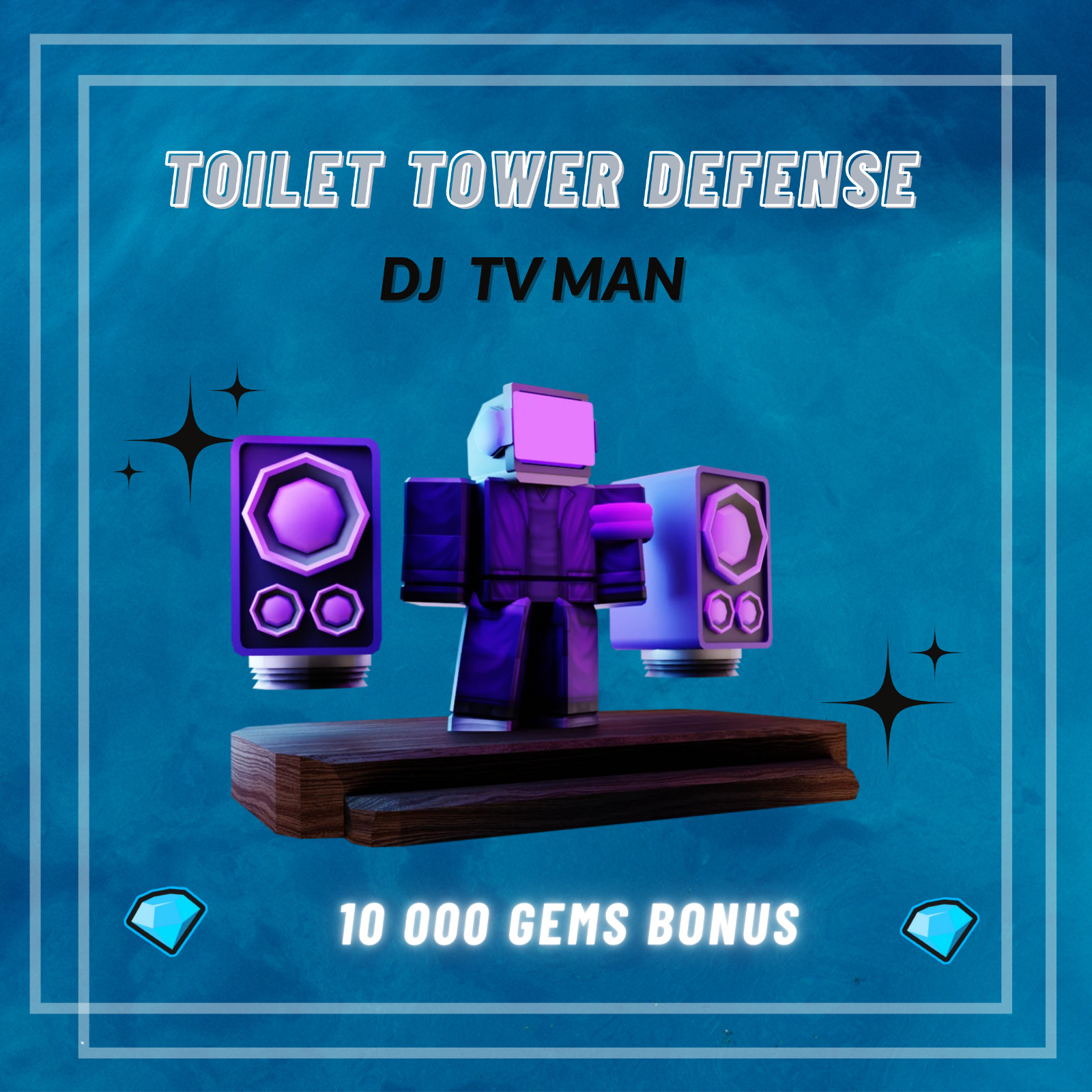 DJ TV Man | Toilet Tower Defense | TTD | ️‍🔥 Fast Delivery ️‍🔥 + 10 000 Gems