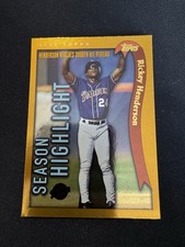 2002 Rickey Henderson Season Highlights 3000th HIT Topps Baseball #335