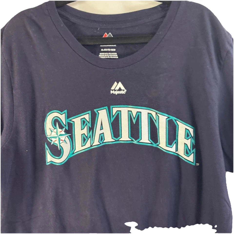 Camiseta MLB Seattle Mariners Ichiro Suzuki #51 Juvenil Talla XL (16-18) PATIO Foto 3 de 4