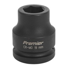 Image of Sealey Is3419 Impact Socket 19Mm 3/4In Sq Drive